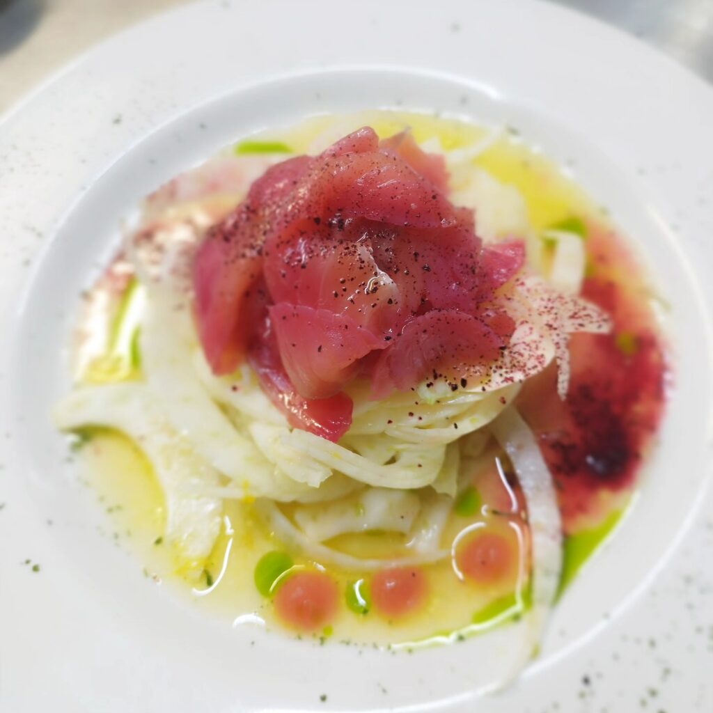 Scopri i miei piatti - Salmone marinato con finocchi e arance