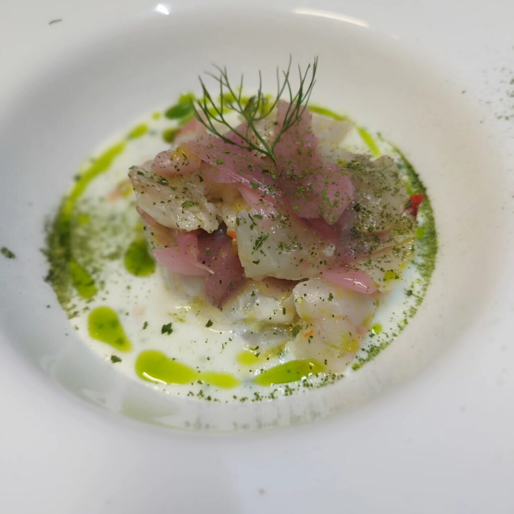 Scopri i miei piatti - Cheviche di branzino con leche de tigre
