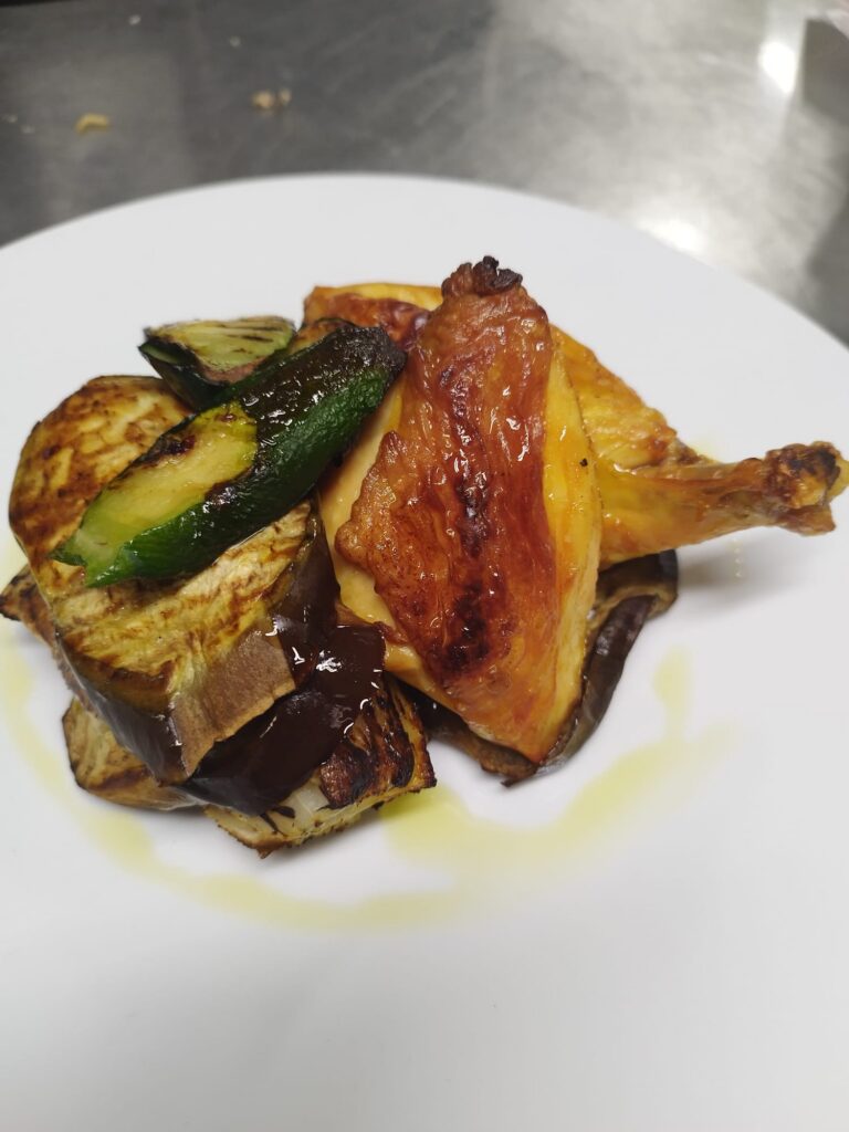 Scopri i miei piatti - Pollo arrosto con verdure grigliate